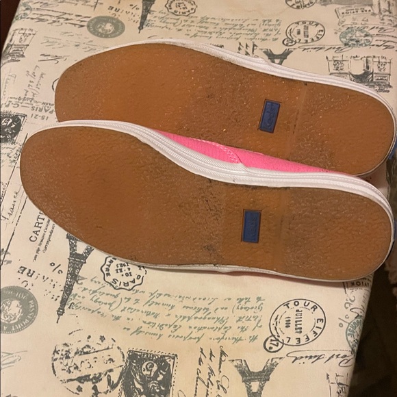 Keds Women's Bright Pink Lace-Up Sneakers - Picture 3 of 4